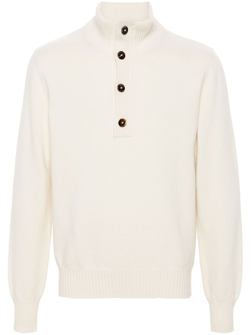 buttoned-collar jumper 1