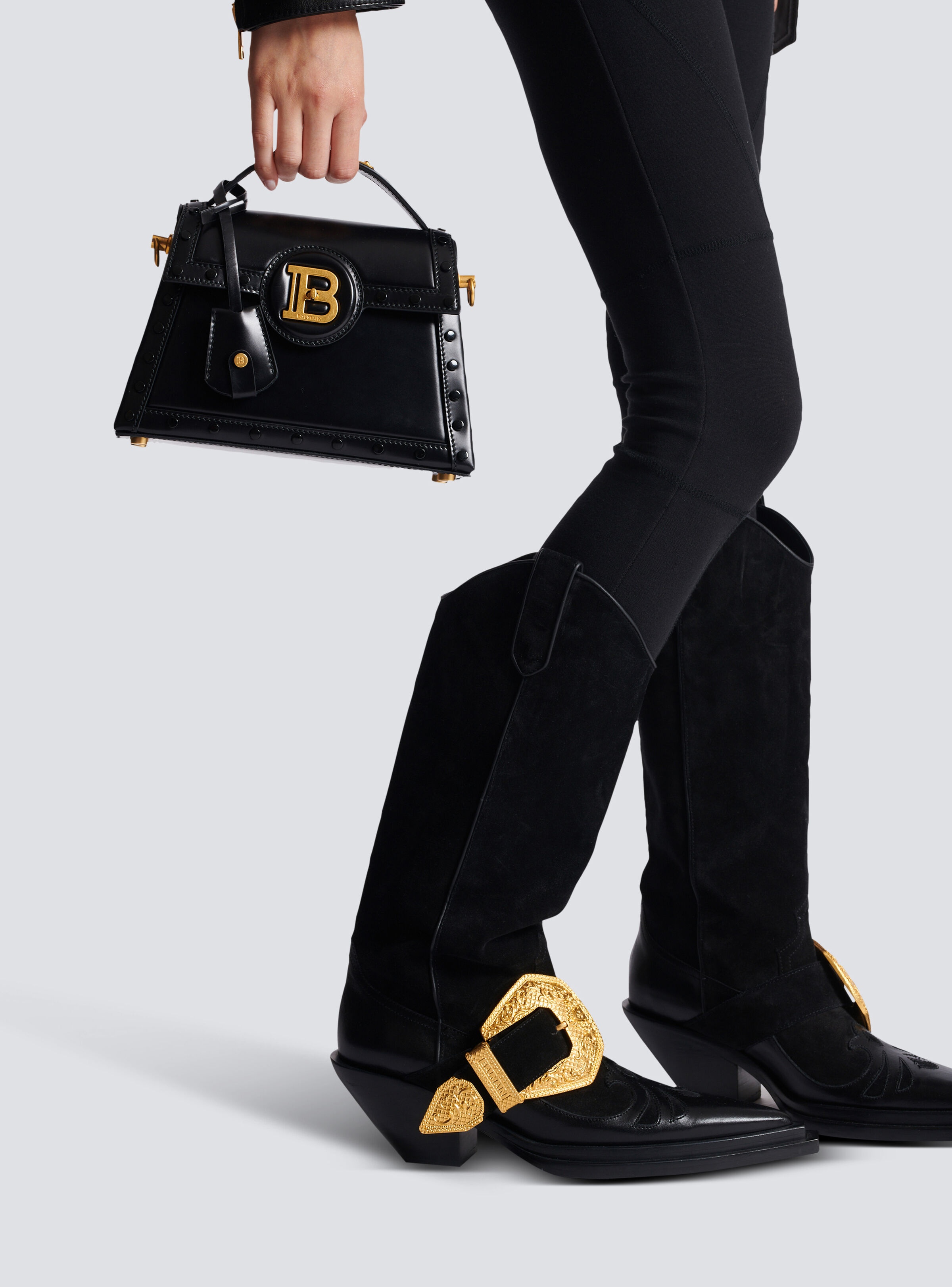 B-Buzz Dynasty bag in glazed leather - 8