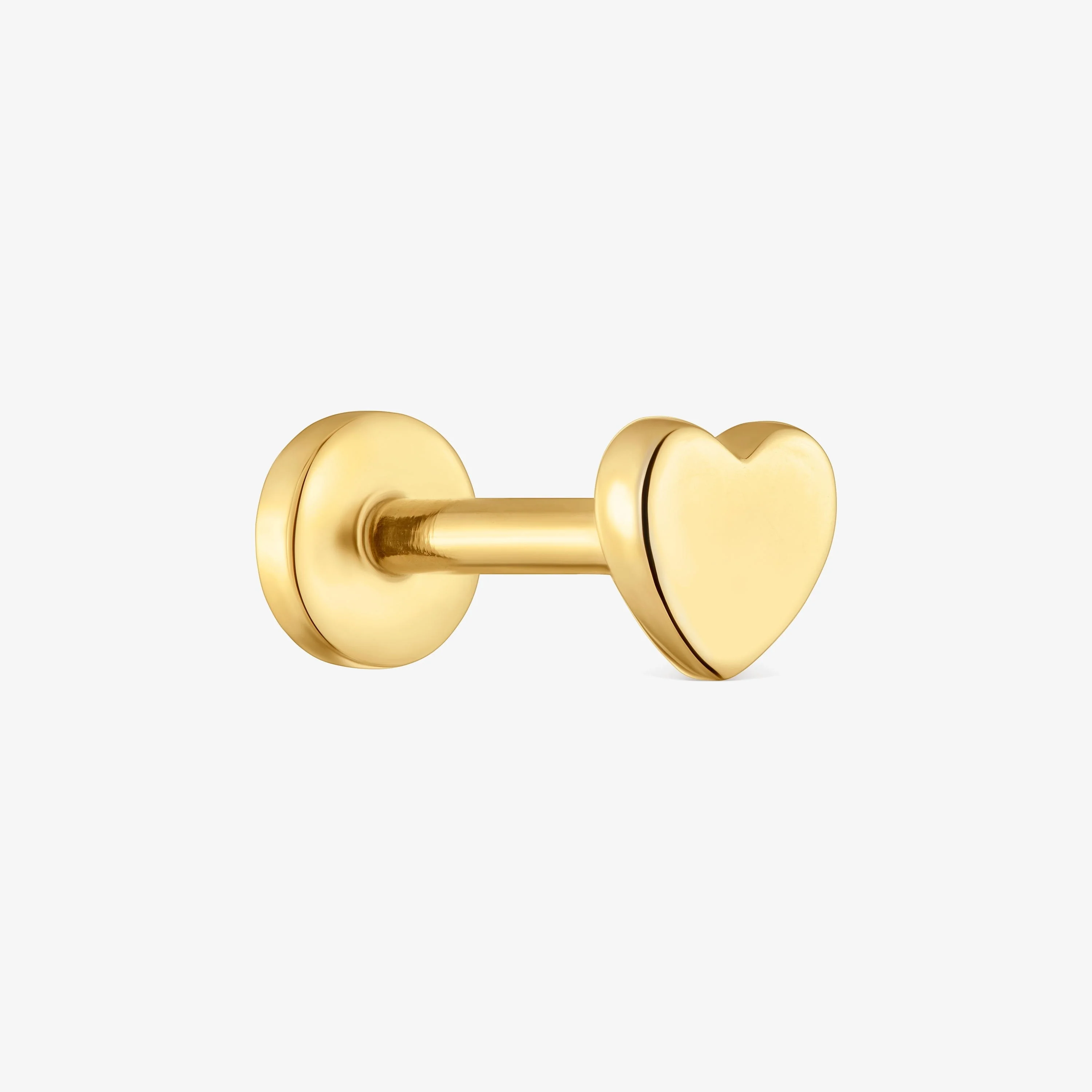 14K solid gold Piercing with 6 mm heart motif TOUS Basics - 1