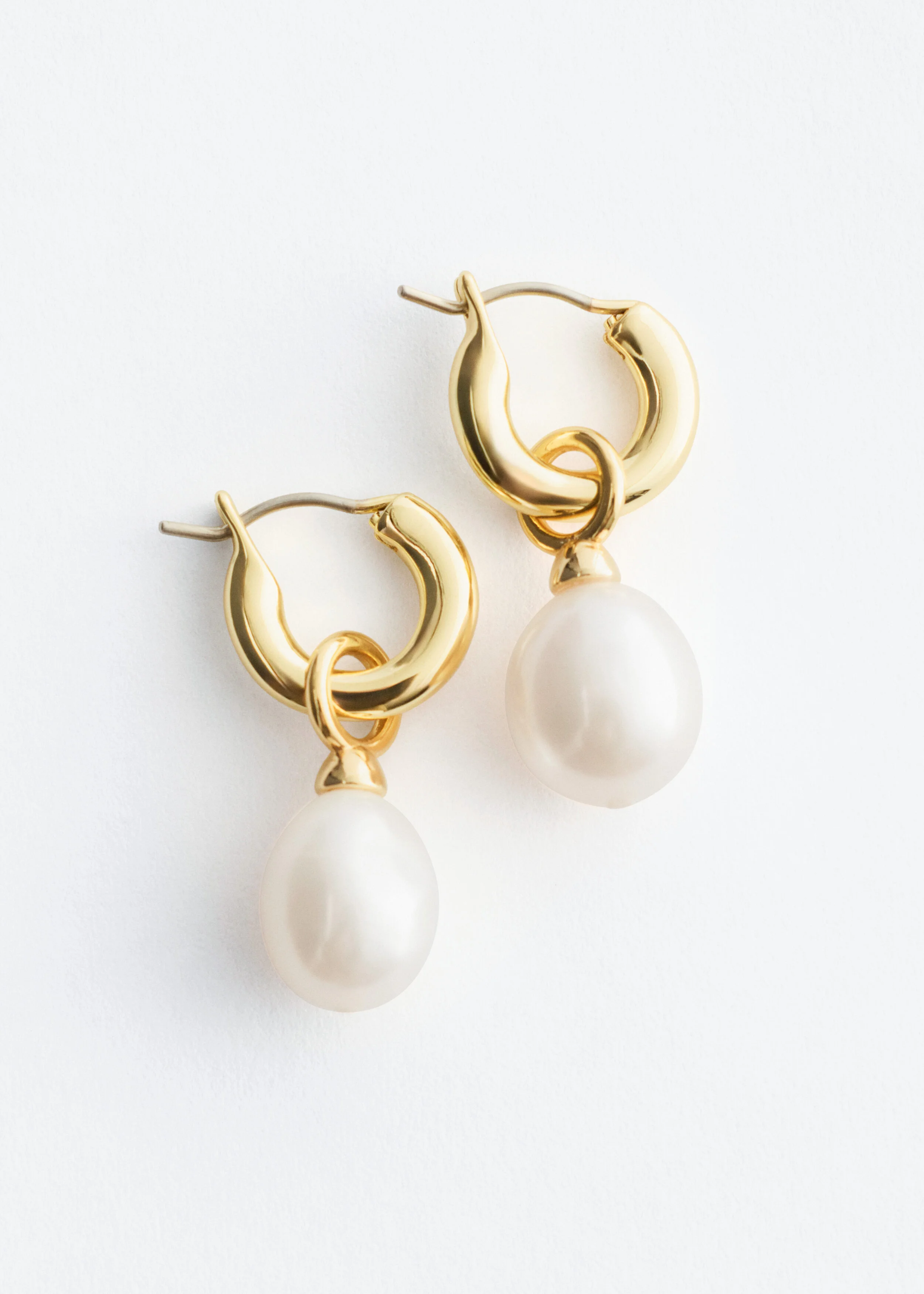 Freshwater Pearl Hoops - 1