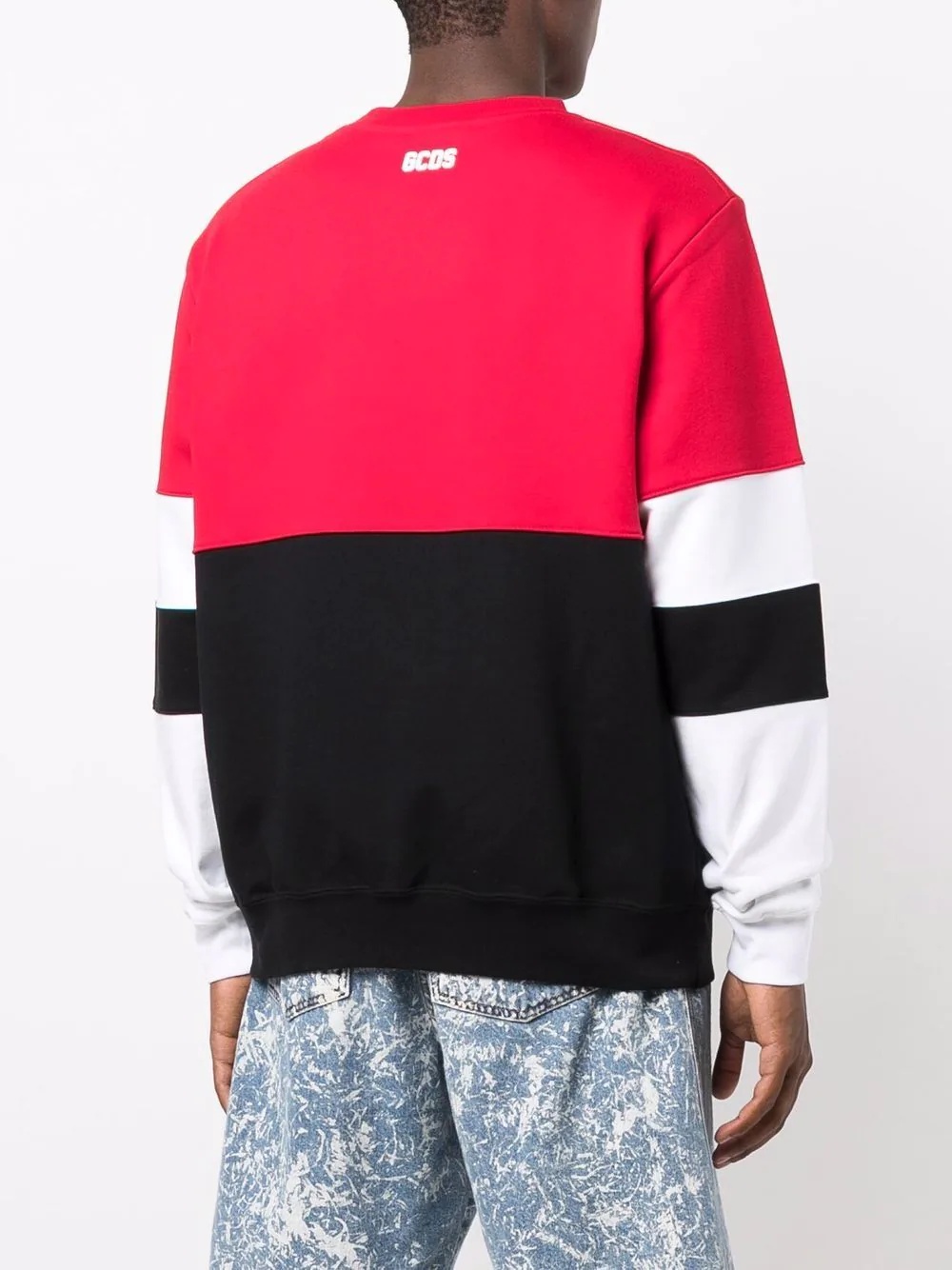 colour-block logo-print sweatshirt - 4