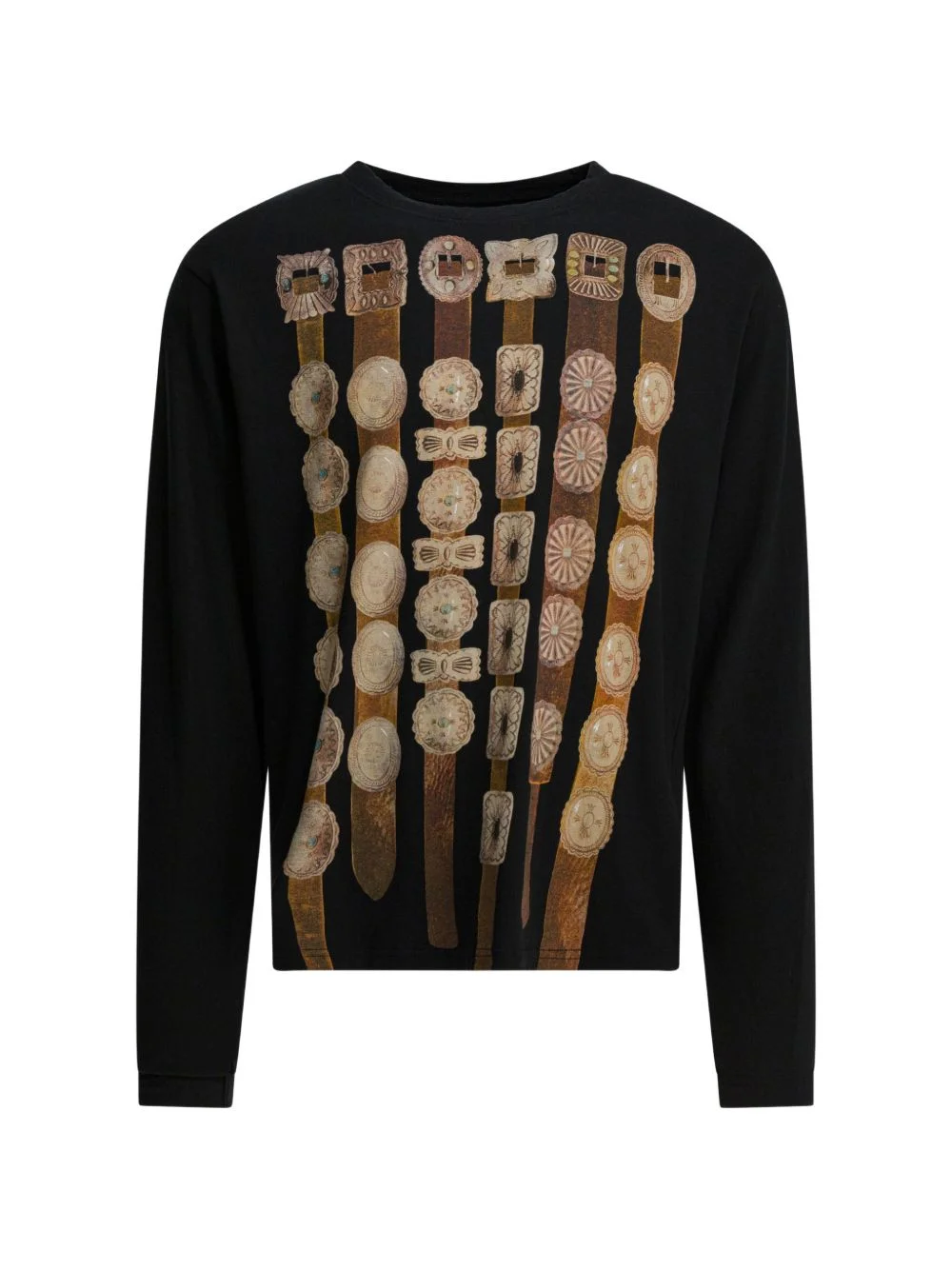 buckle-print T-shirt - 1