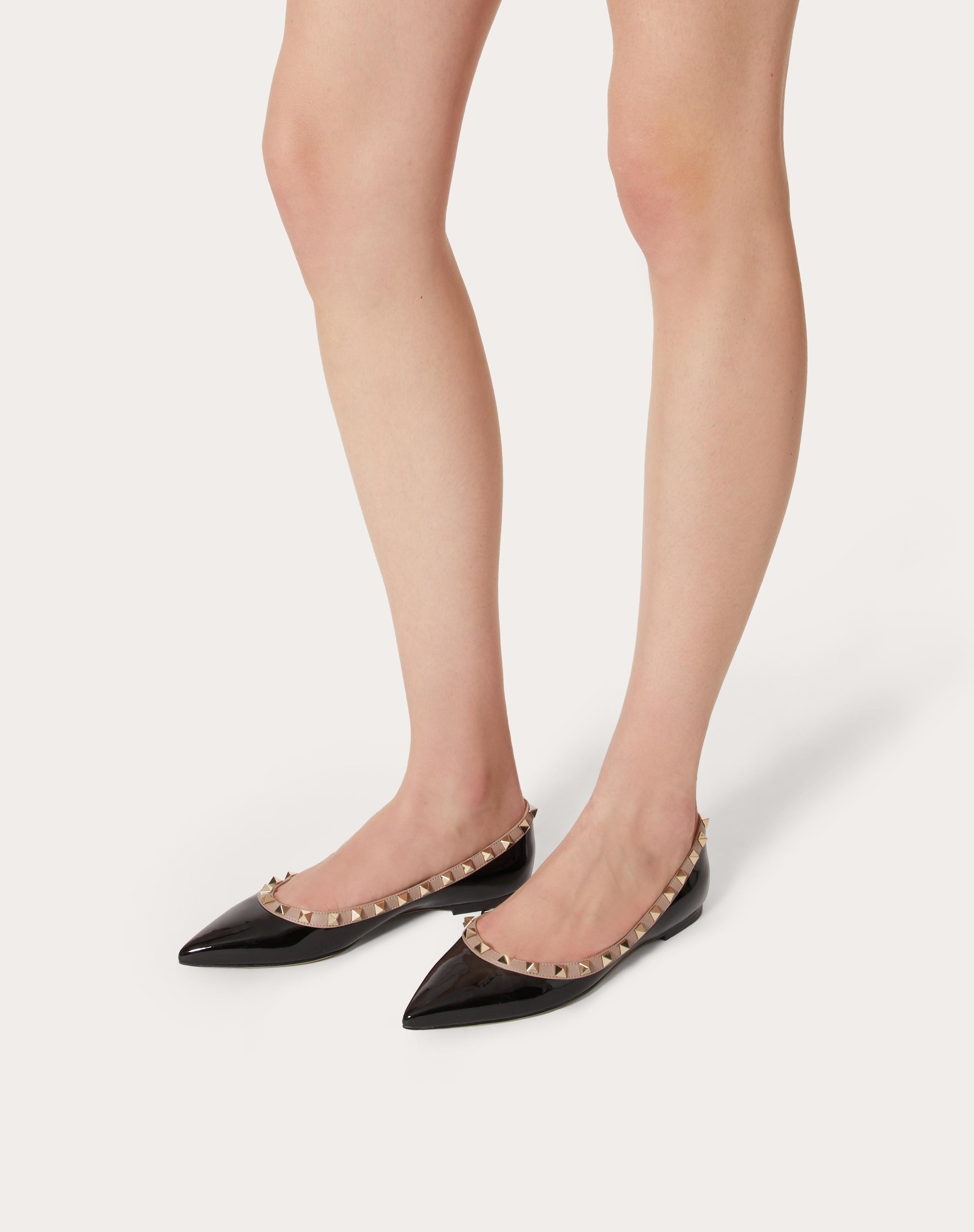 【Valentino】BALLERINA ROCKSTUD T. 05◆7W2S0403VOD Valentino Garavani Rockstud 5MM Velvet Ballerina Flats