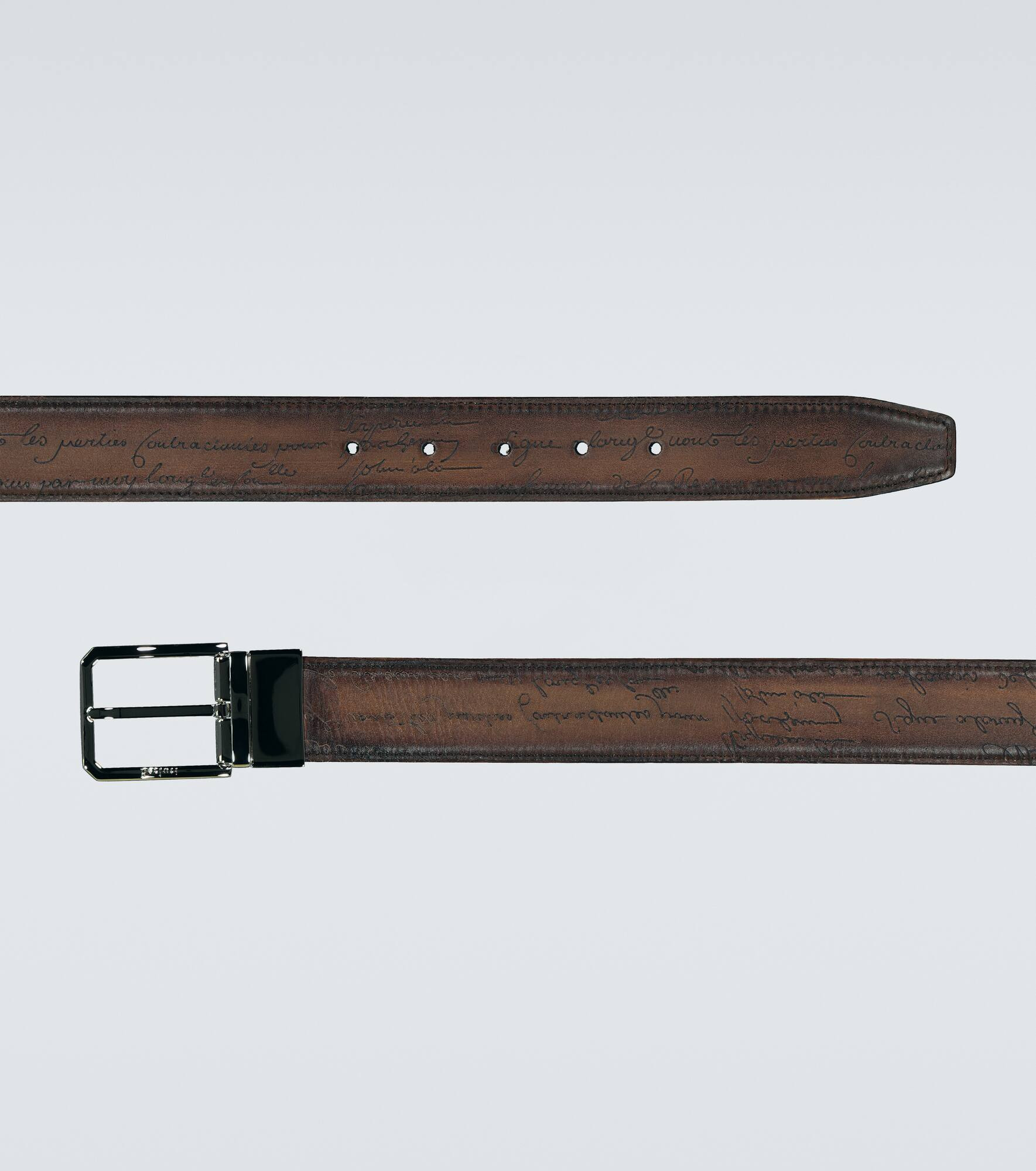 Scritto reversible leather belt - 4