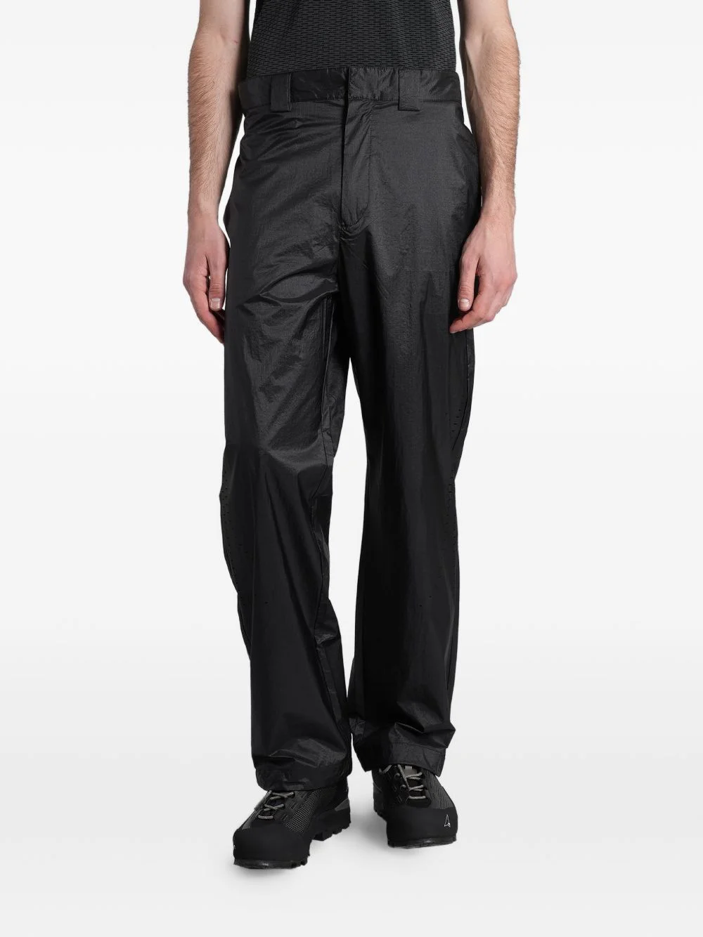Avy logo-embroidered ripstop trousers - 1