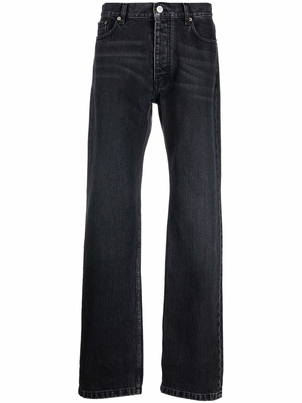 low-rise straight-leg jeans - 1