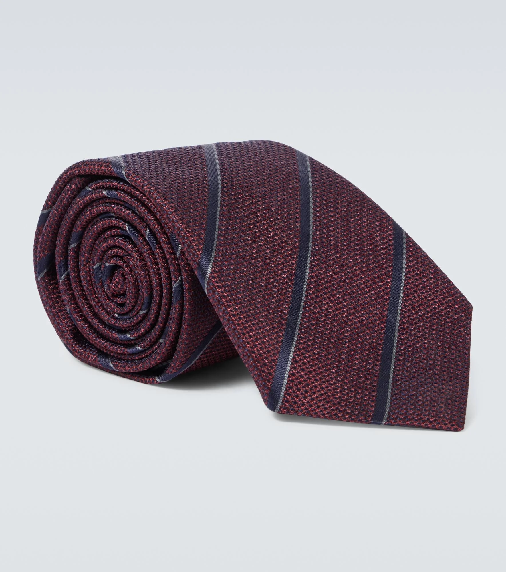 Striped silk tie - 1