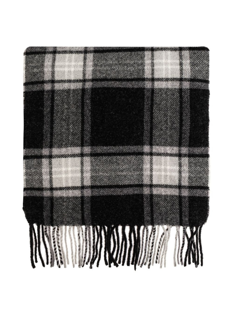 tartan fringed scarf 1