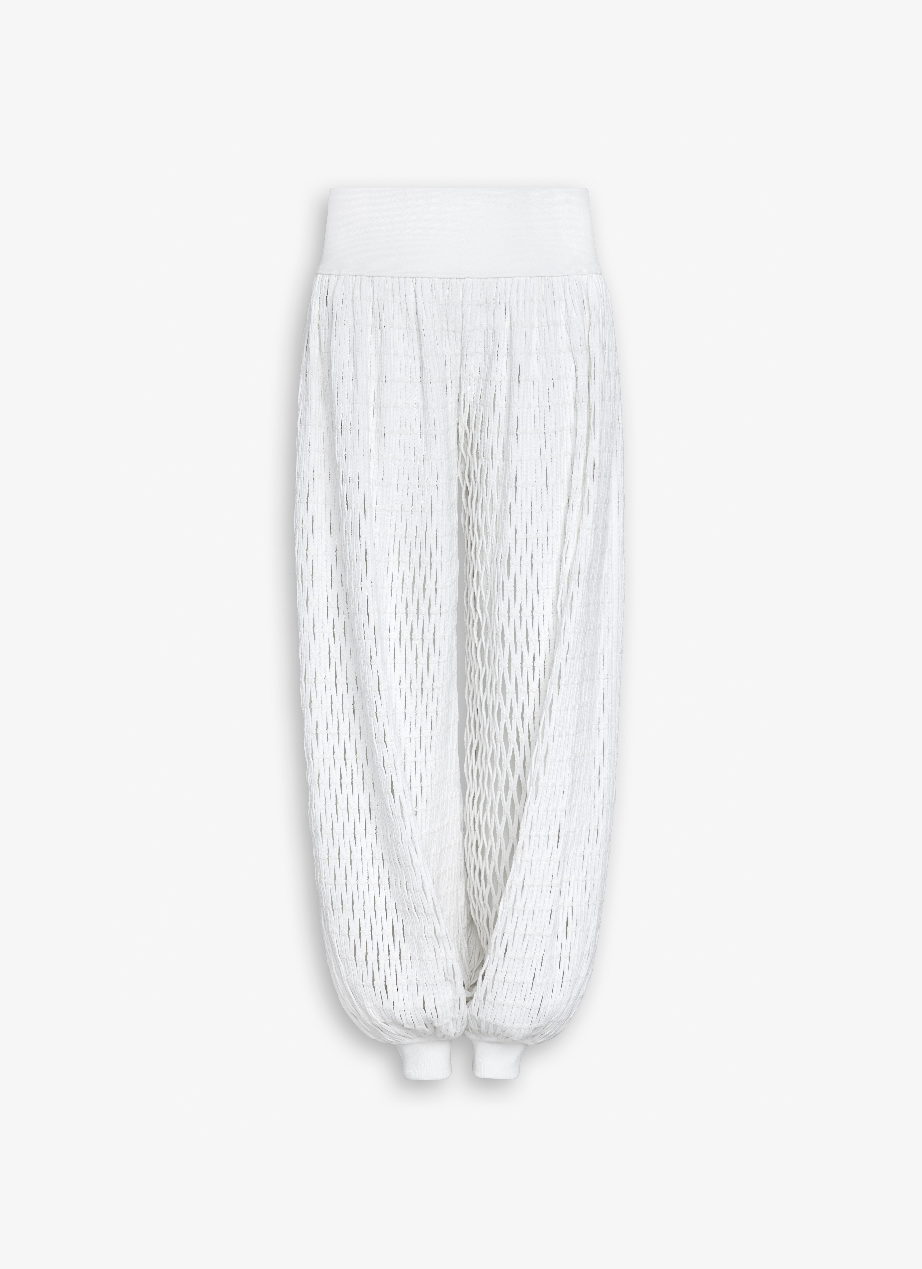 MACRAMÉ KNIT BALLOON PANTS - 1