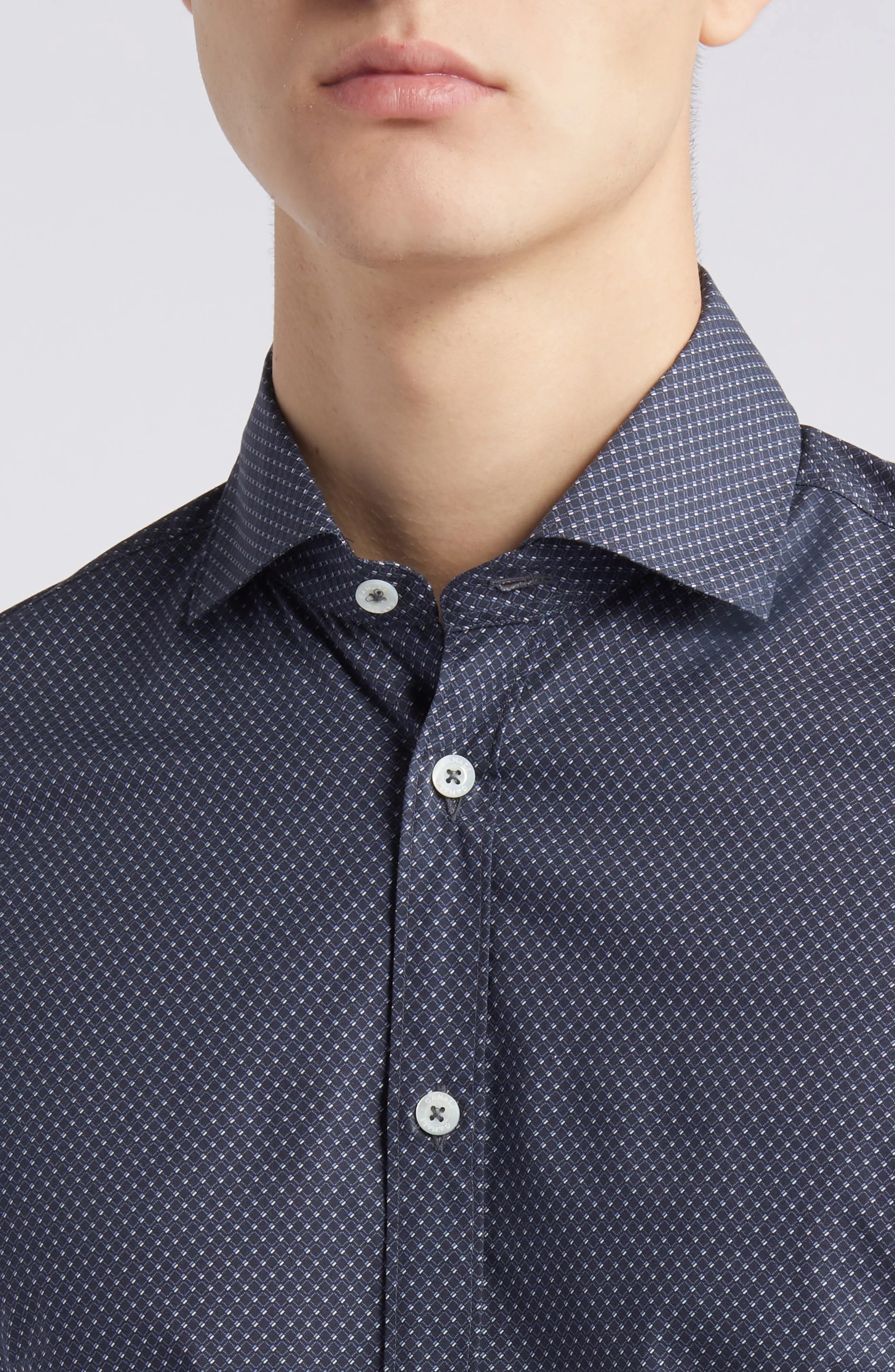 Micropattern Dress Shirt - 2