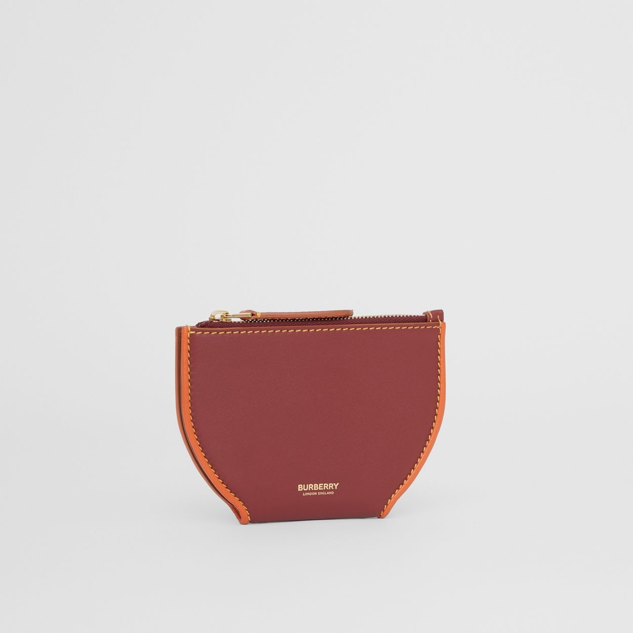 Topstitched Leather Olympia Card Case - 4