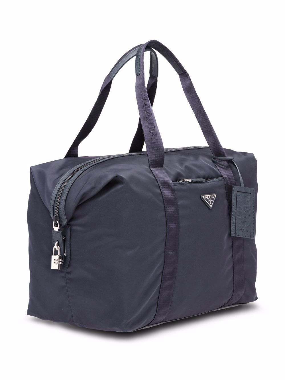 Re-Nylon triangle logo holdall bag - 4