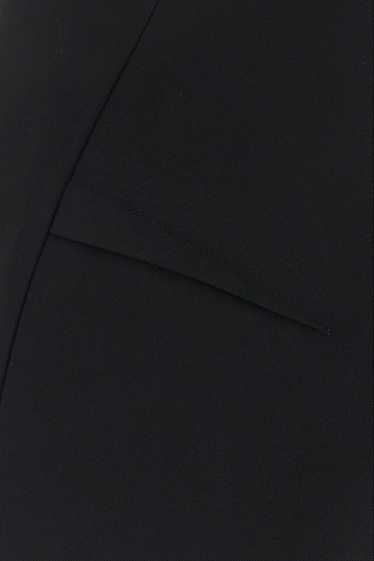 Black stretch wool skirt - 3