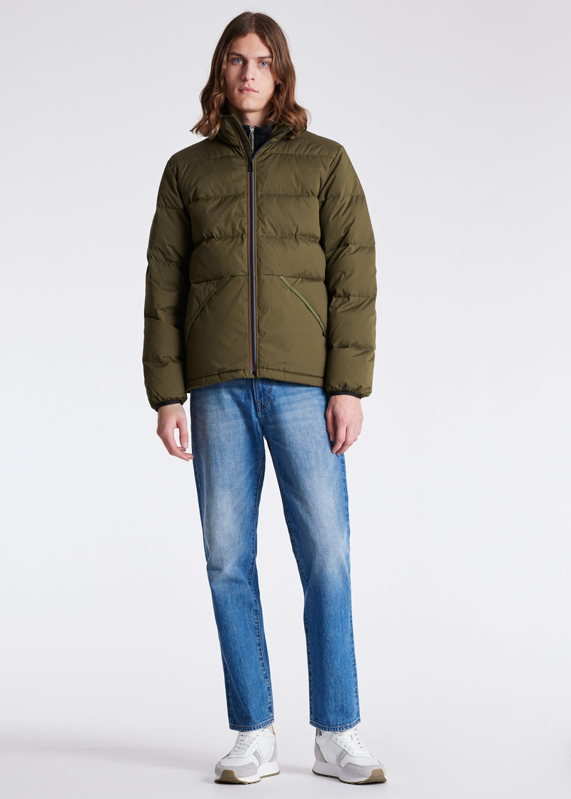 Khaki Padded Down Coat 8