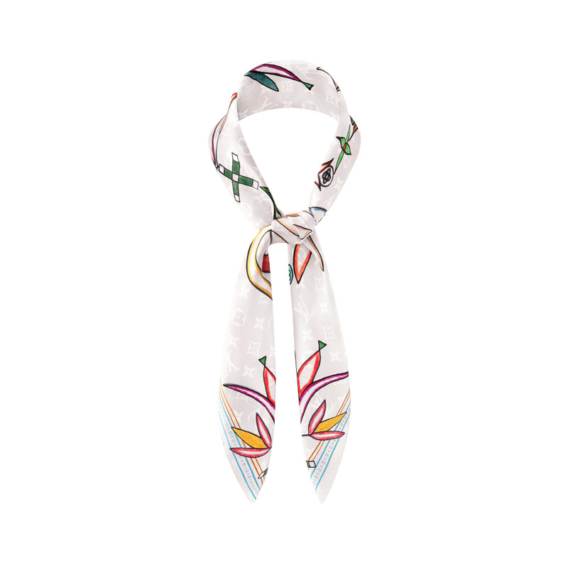 Dakota Flower Silk Square 3