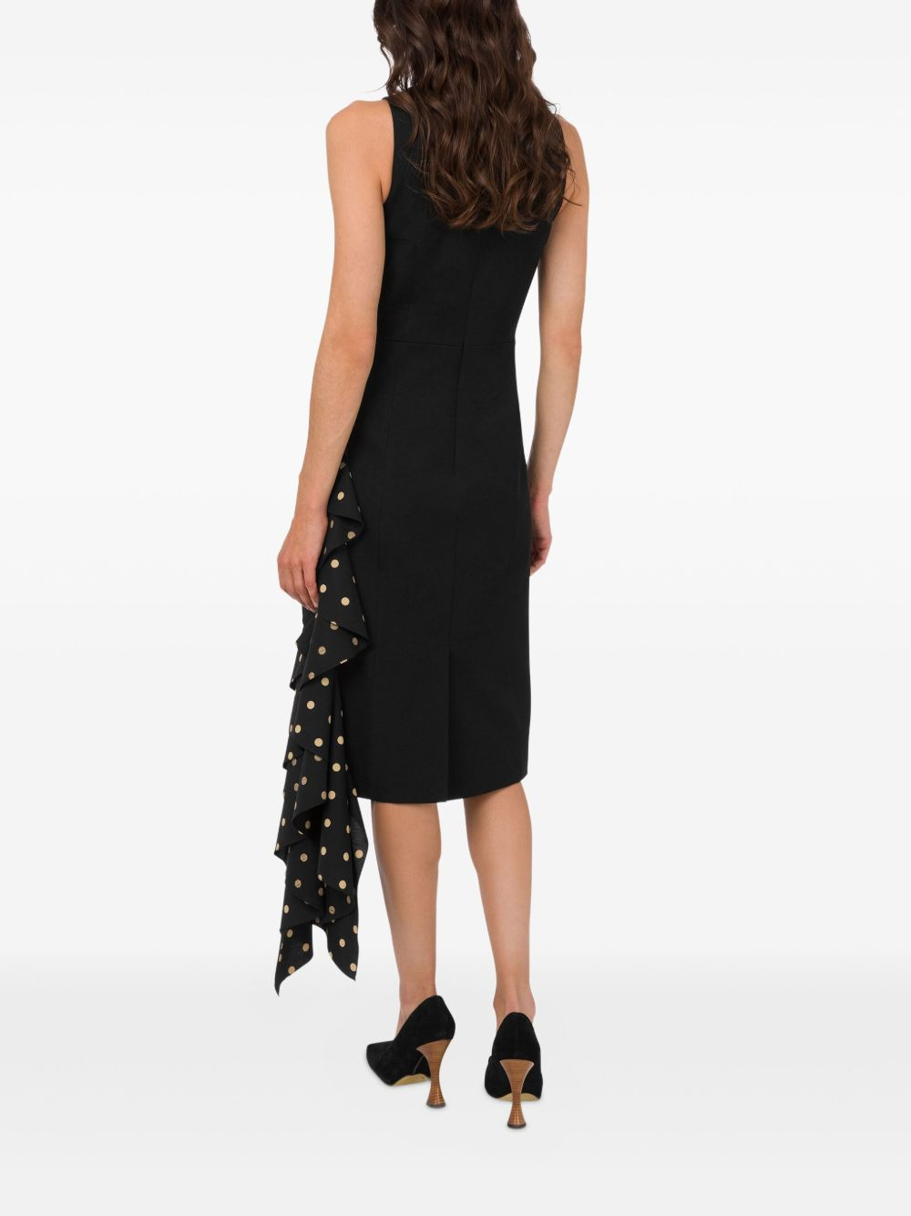 polka-dot ruffled mini dress - 3