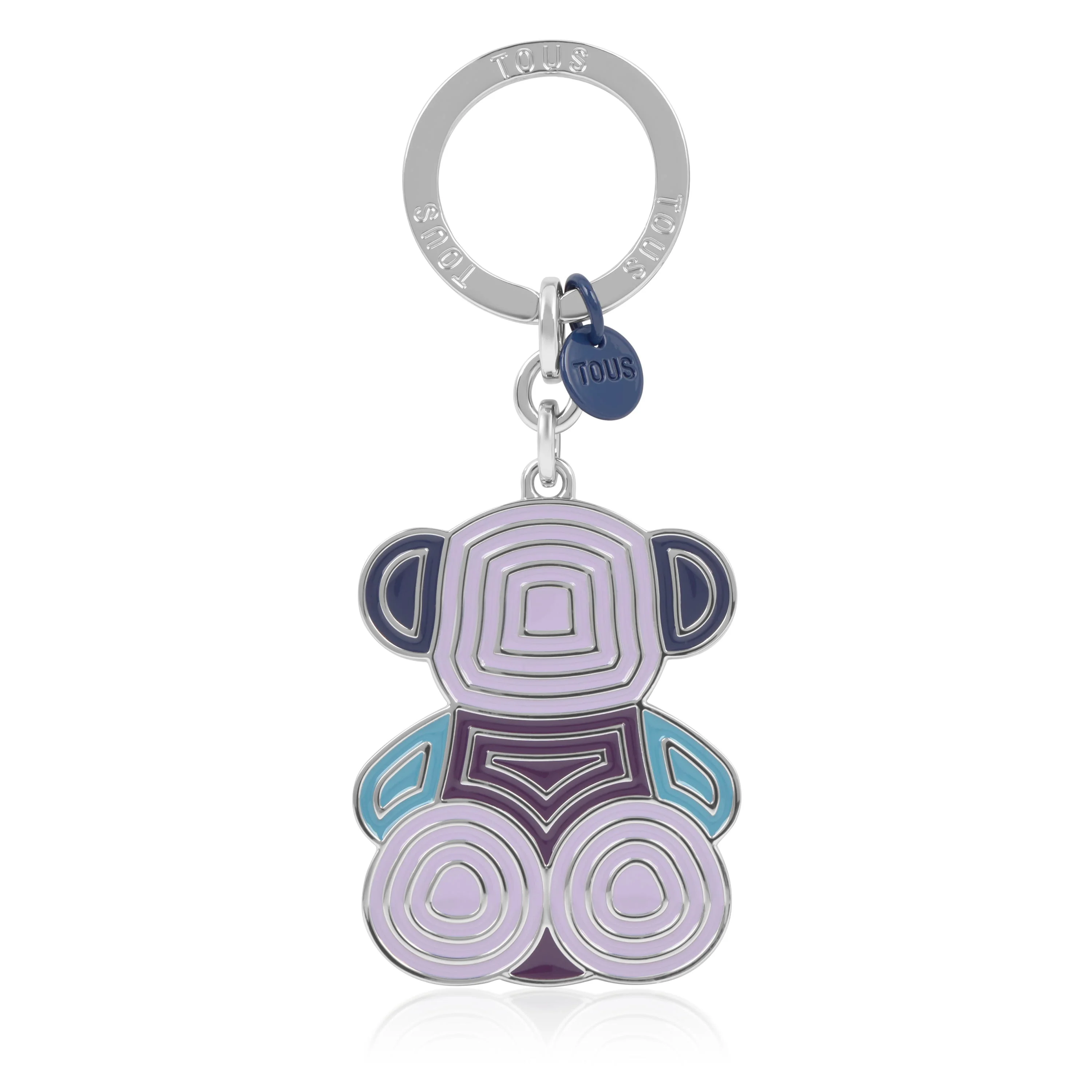Blue and silver-colored Key ring Bold Bear Lines - 1