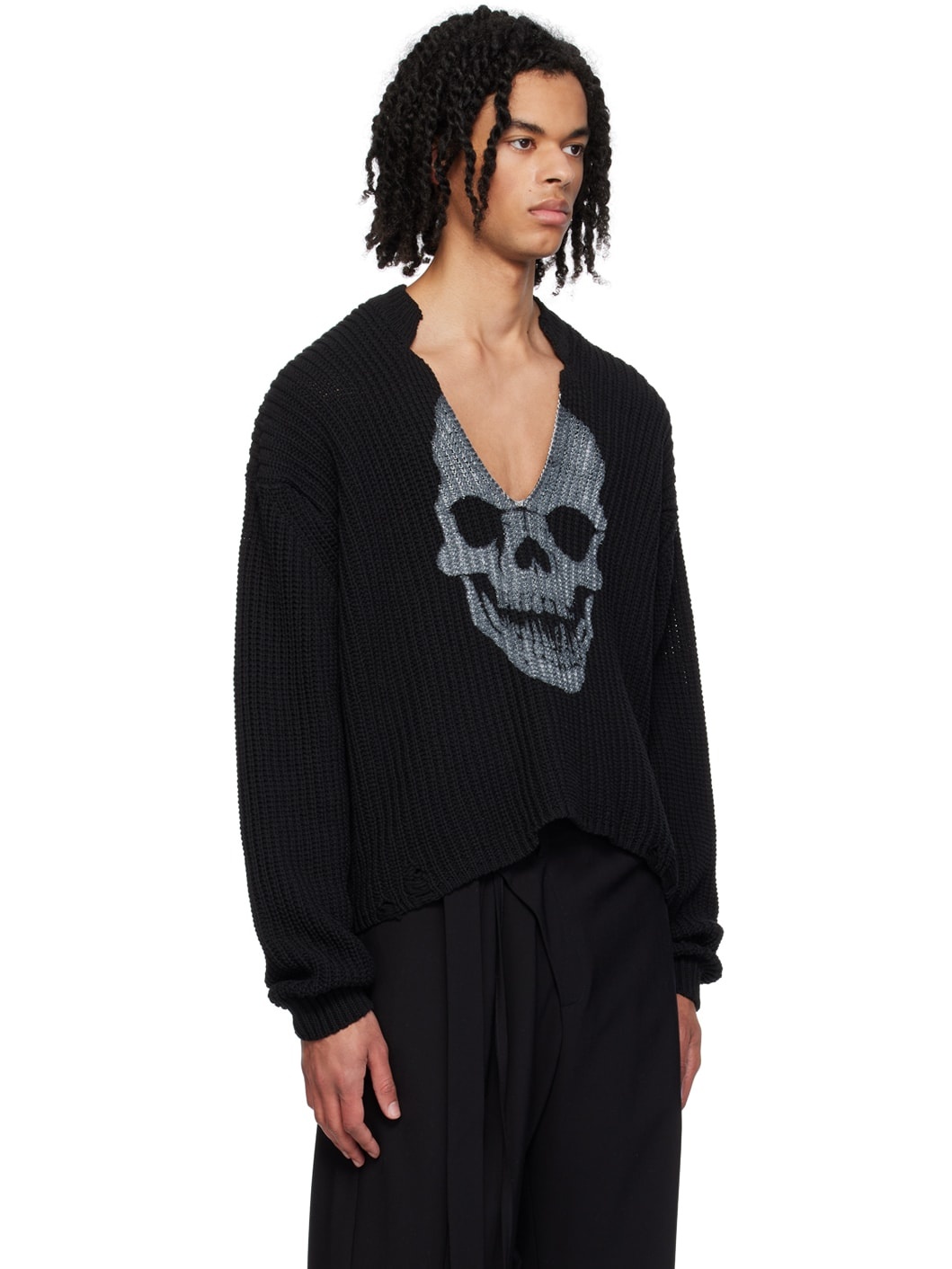 Black Skull Sweater - 2