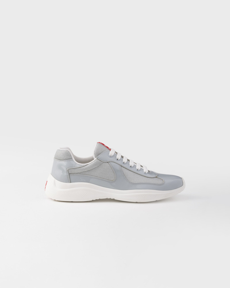 Prada Patent leather and technical fabric Prada America's Cup sneakers outlook