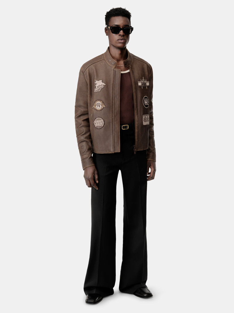 AMIRI AMIRI PATCH RACER JACKET outlook