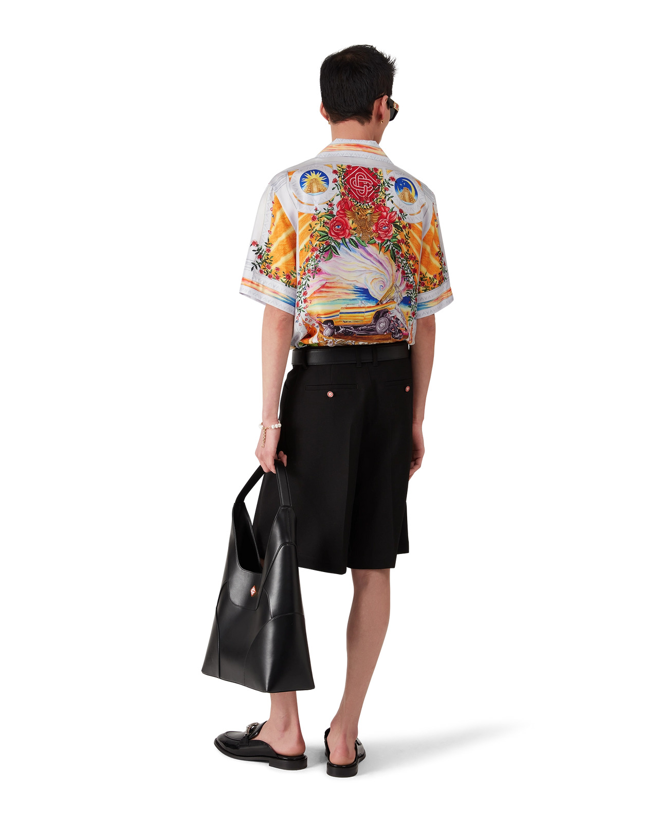 La Tornade De Rose Short Sleeve Silk Shirt | Casablanca Paris - 9