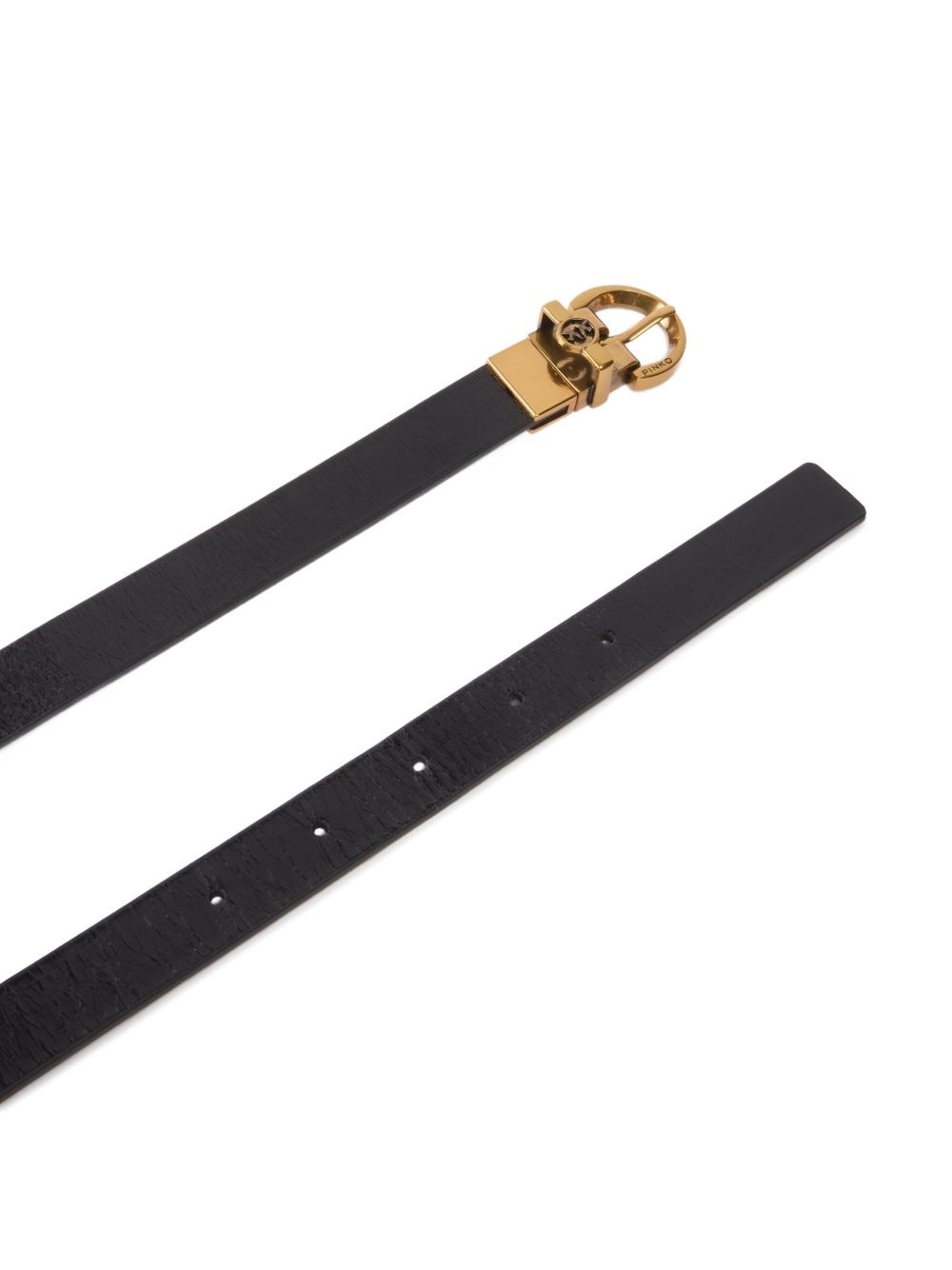 logo-buckle belt - 3