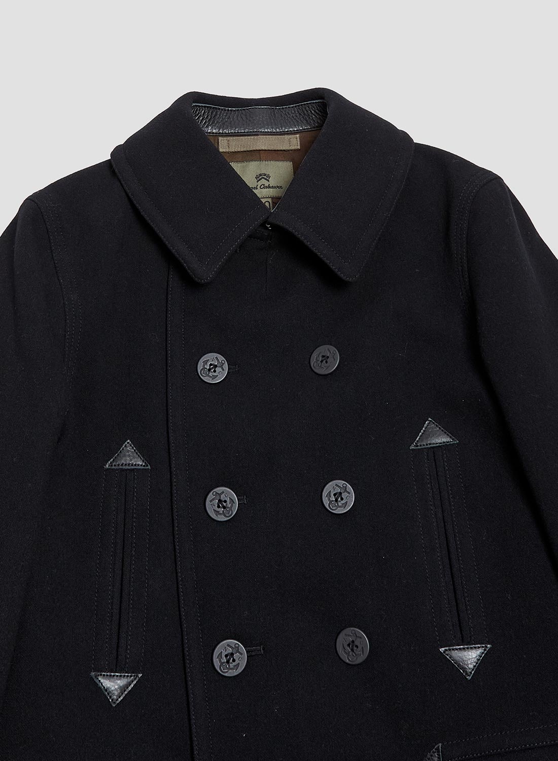 40's U.S. Navy Pea Coat in Black - 4