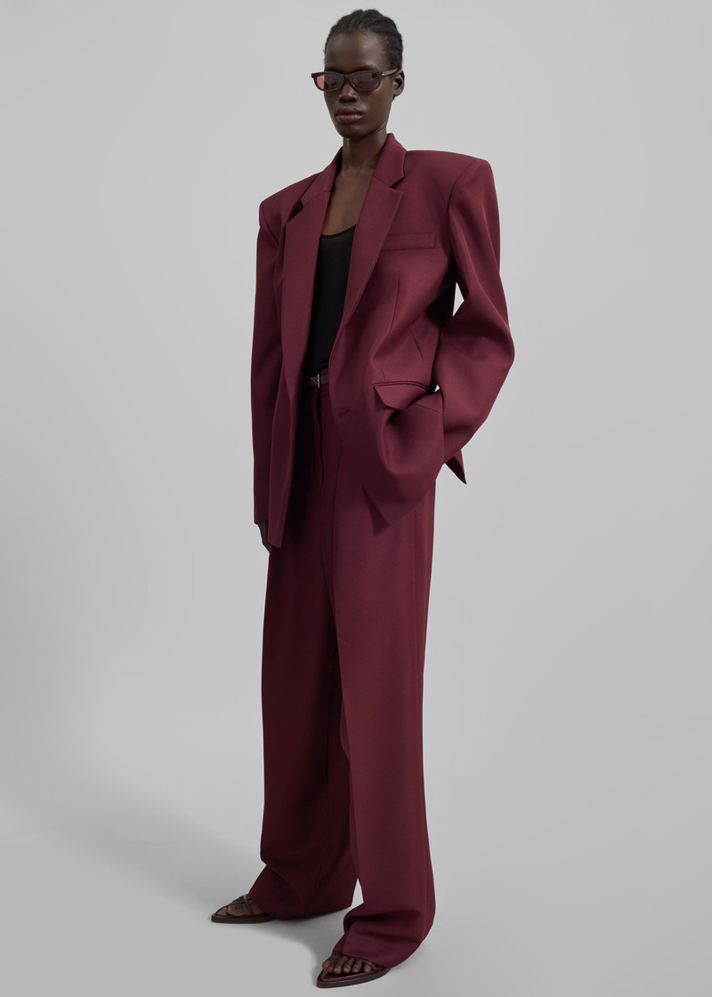 Jun Blazer - Burgundy 12