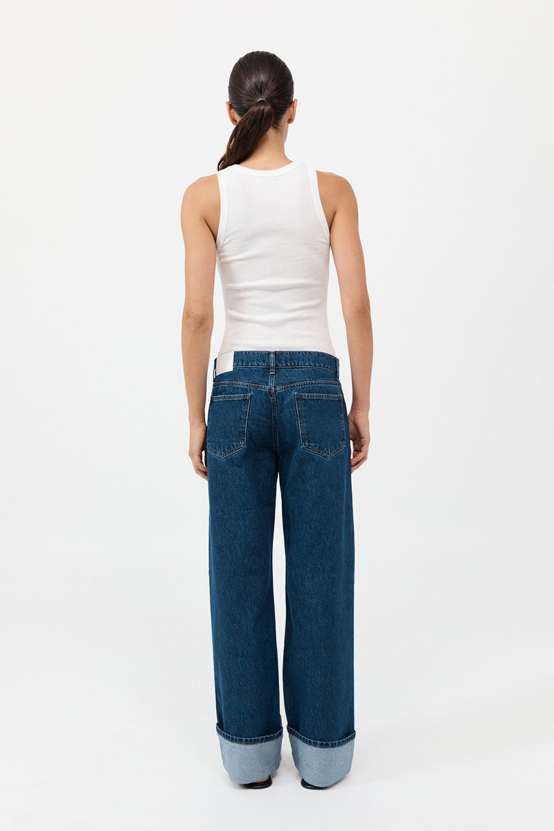 Organic Cotton Soft Rib Singlet - White 5