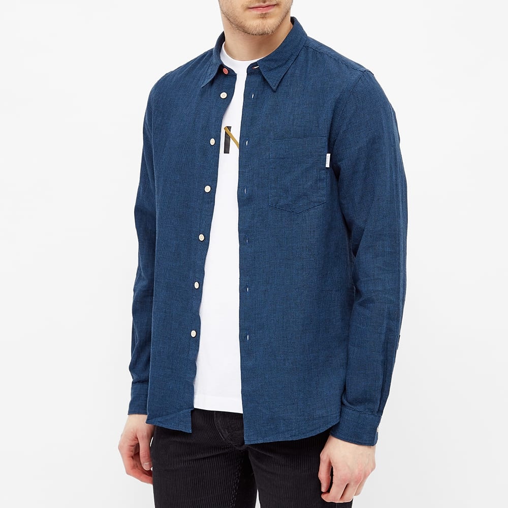 Paul Smith Tab Logo Microcheck Shirt - 4