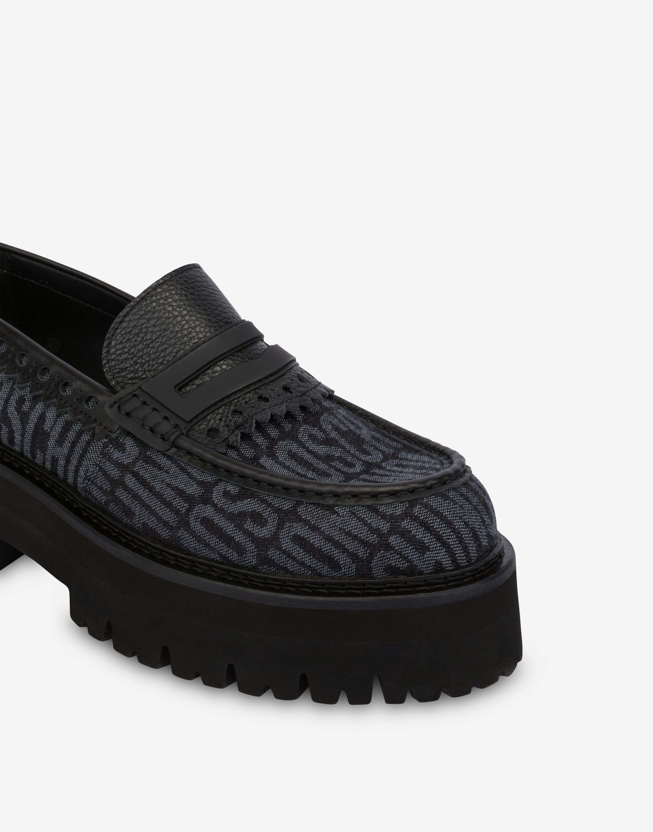 DENIM LOAFERS ALLOVER LOGO - 4