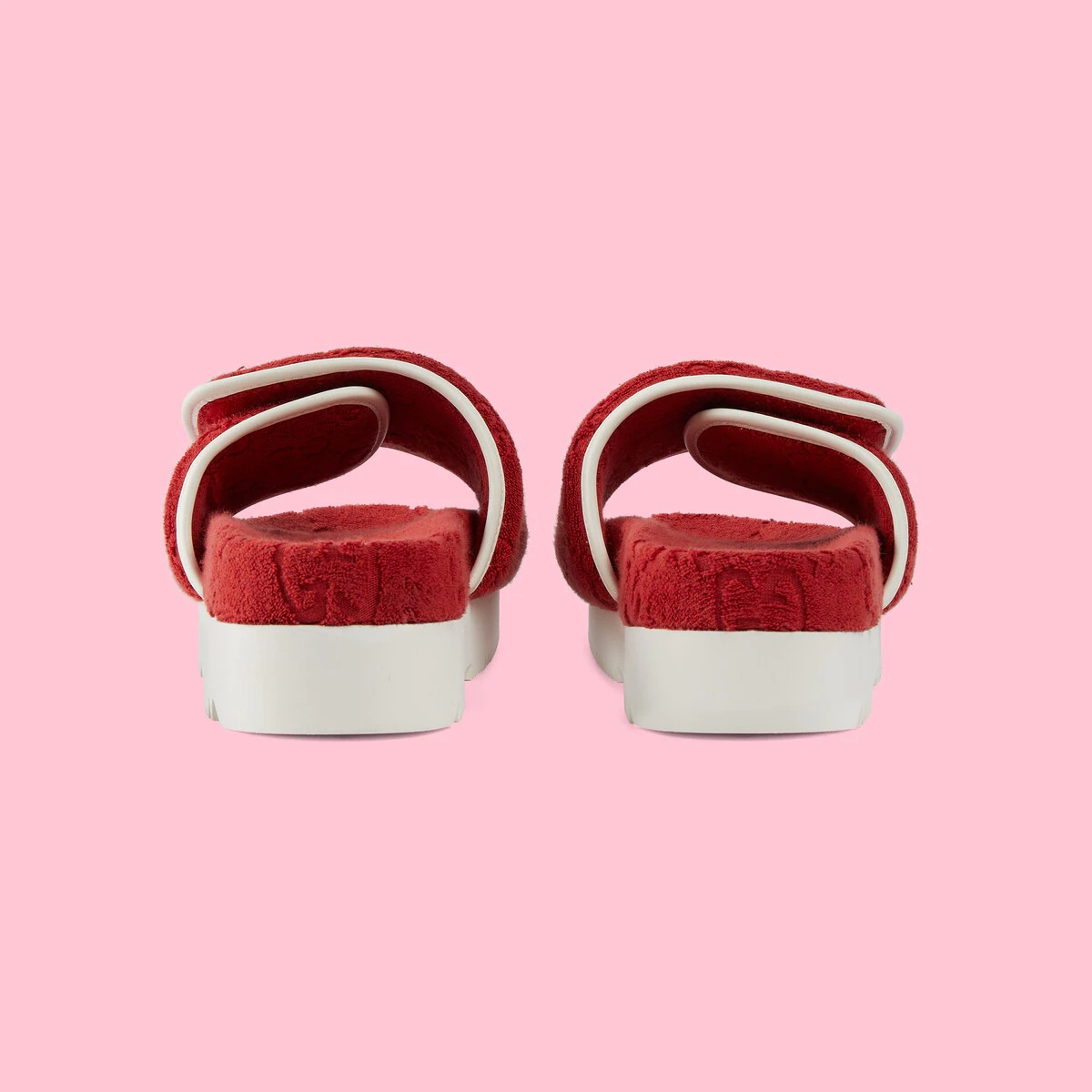 GUCCI adidas x Gucci women's GG platform sandal | REVERSIBLE