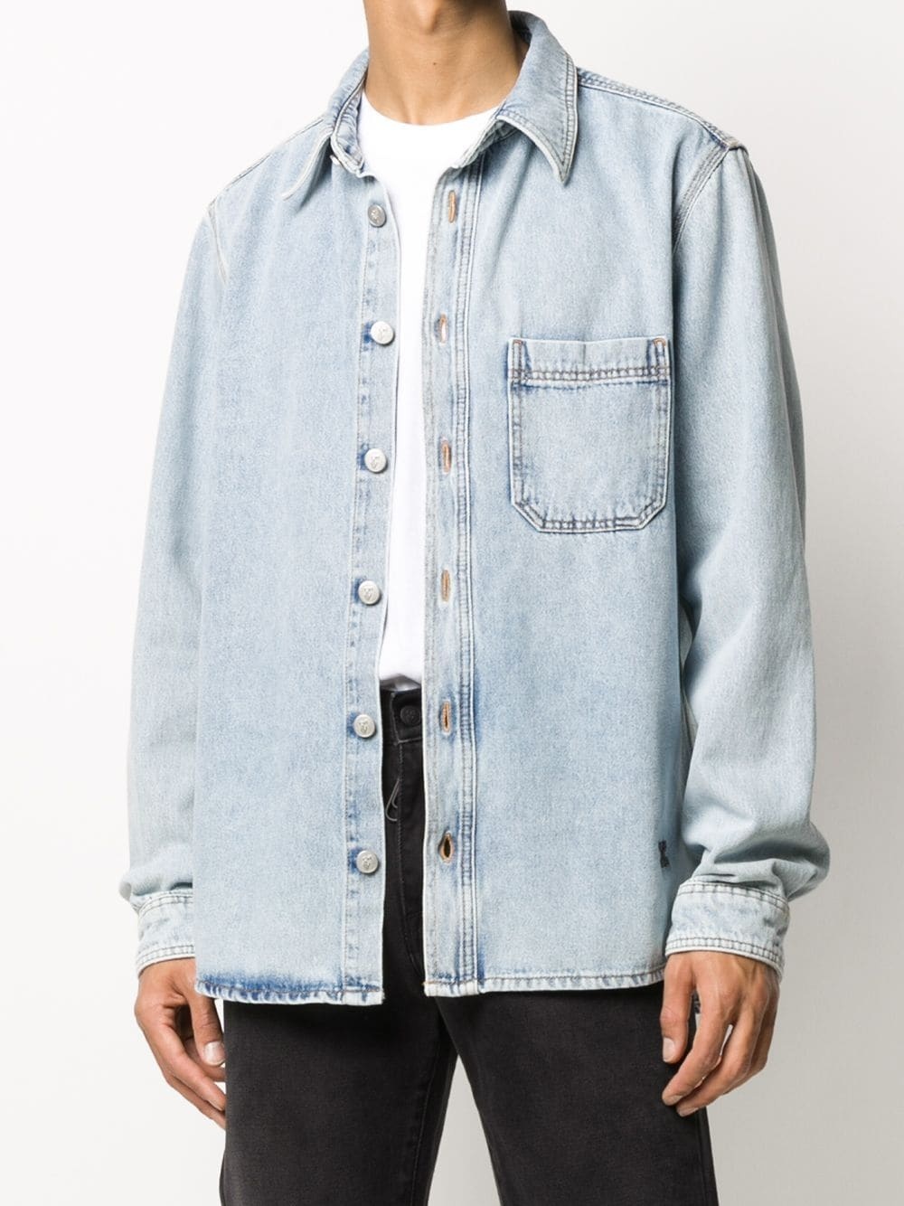 Stencil Arrows denim shirt - 4