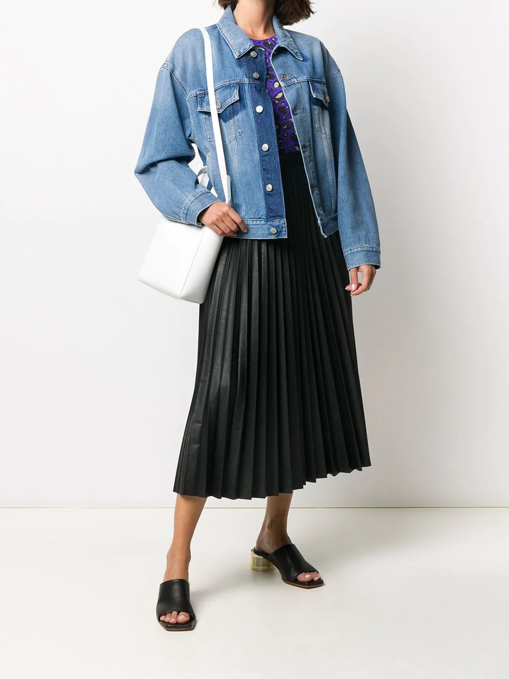 pleated midi skirt - 2