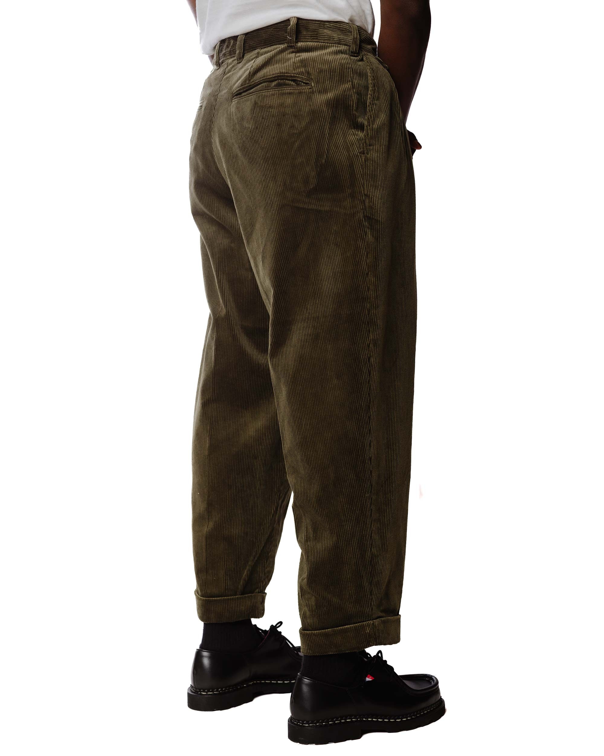 2Pleats Corduroy Dark Green - 4