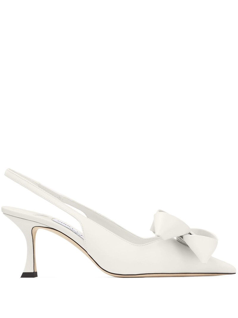 oversize-bow slingback pumps 1