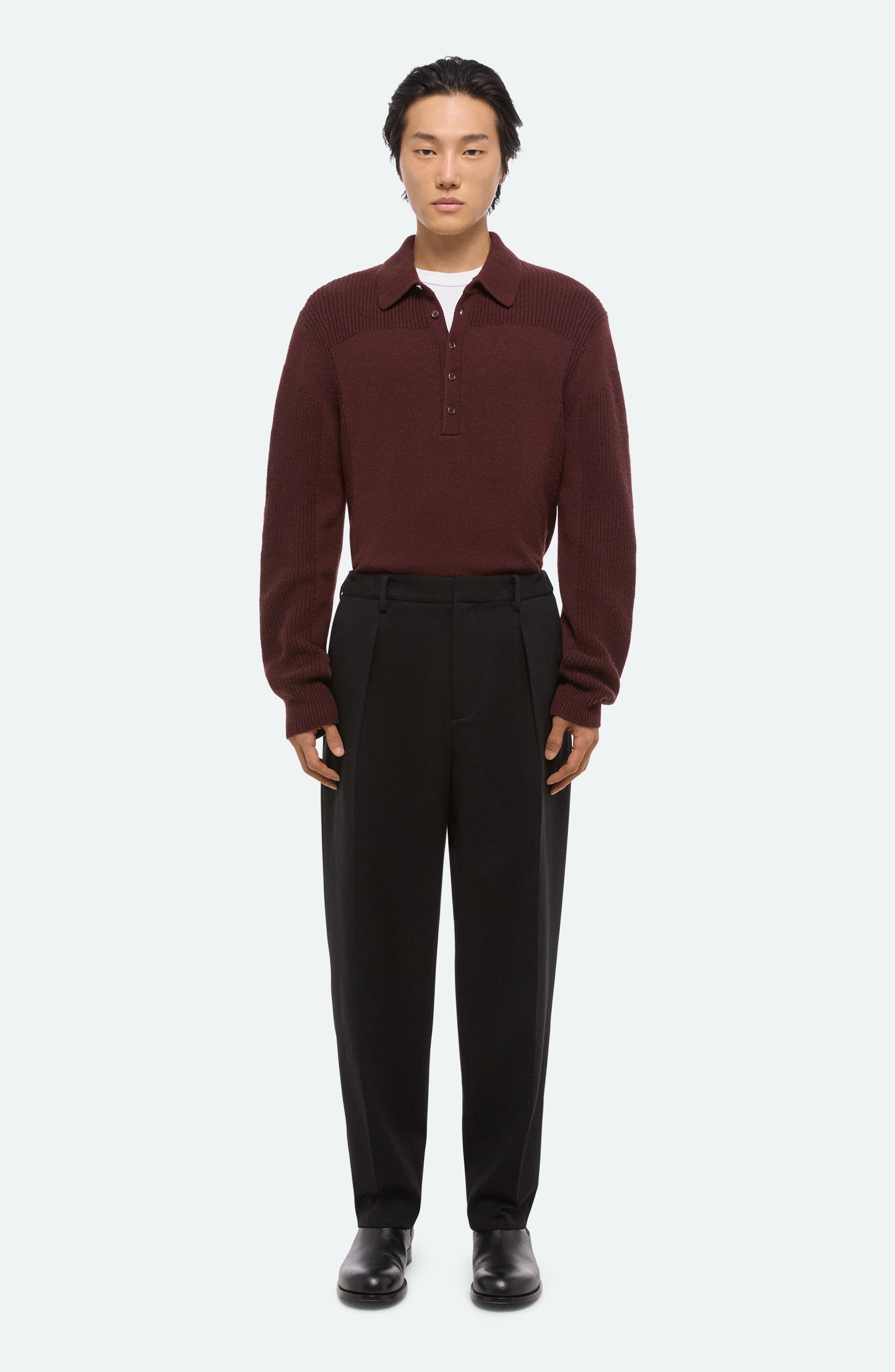Helmut Lang Zoot Pleat Front Modern Pants in Black at Nordstrom - 7