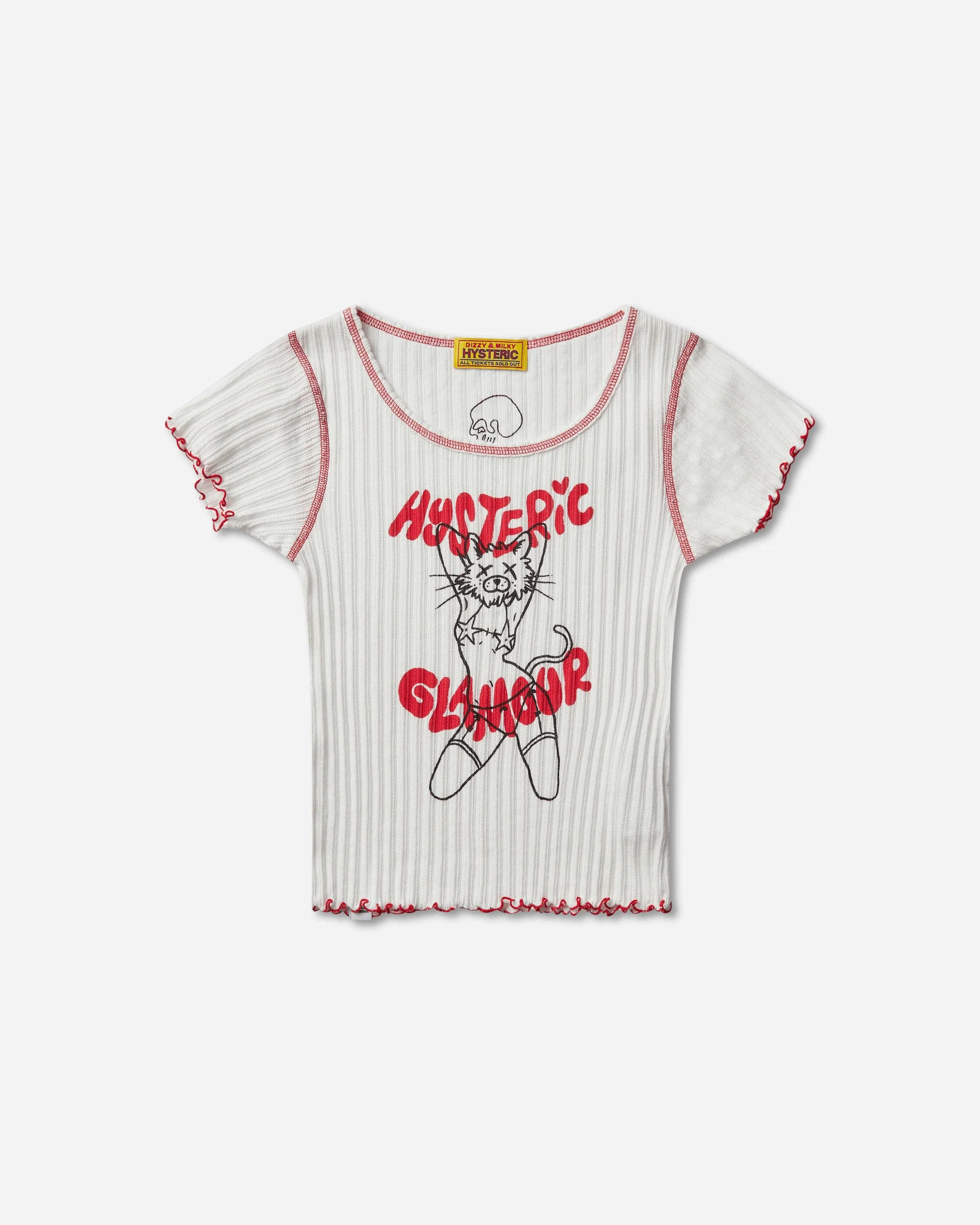 Women's Ivy Johnson Naughty Kitty T-Shirt White - 1