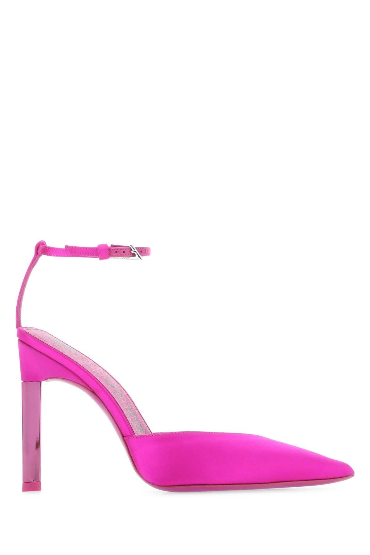 The Attico Women Fuchsia Satin Perine Pumps - 1