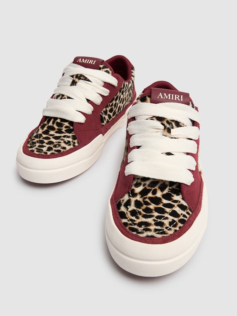 Leopard Sunset skate low top sneakers - 3