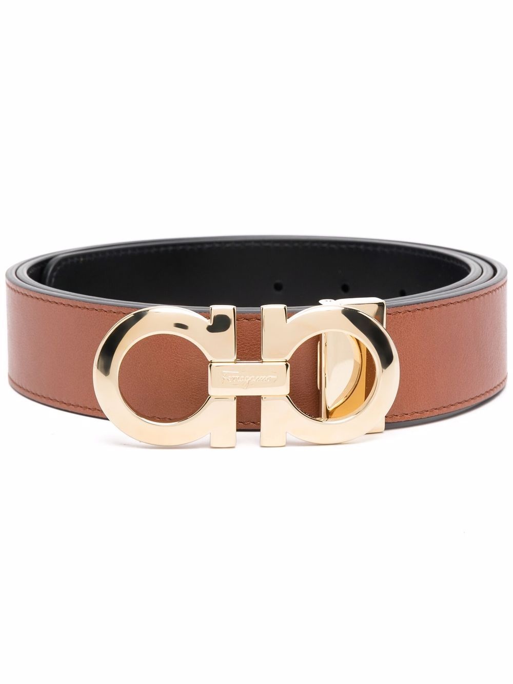 Gancini leather belt - 1