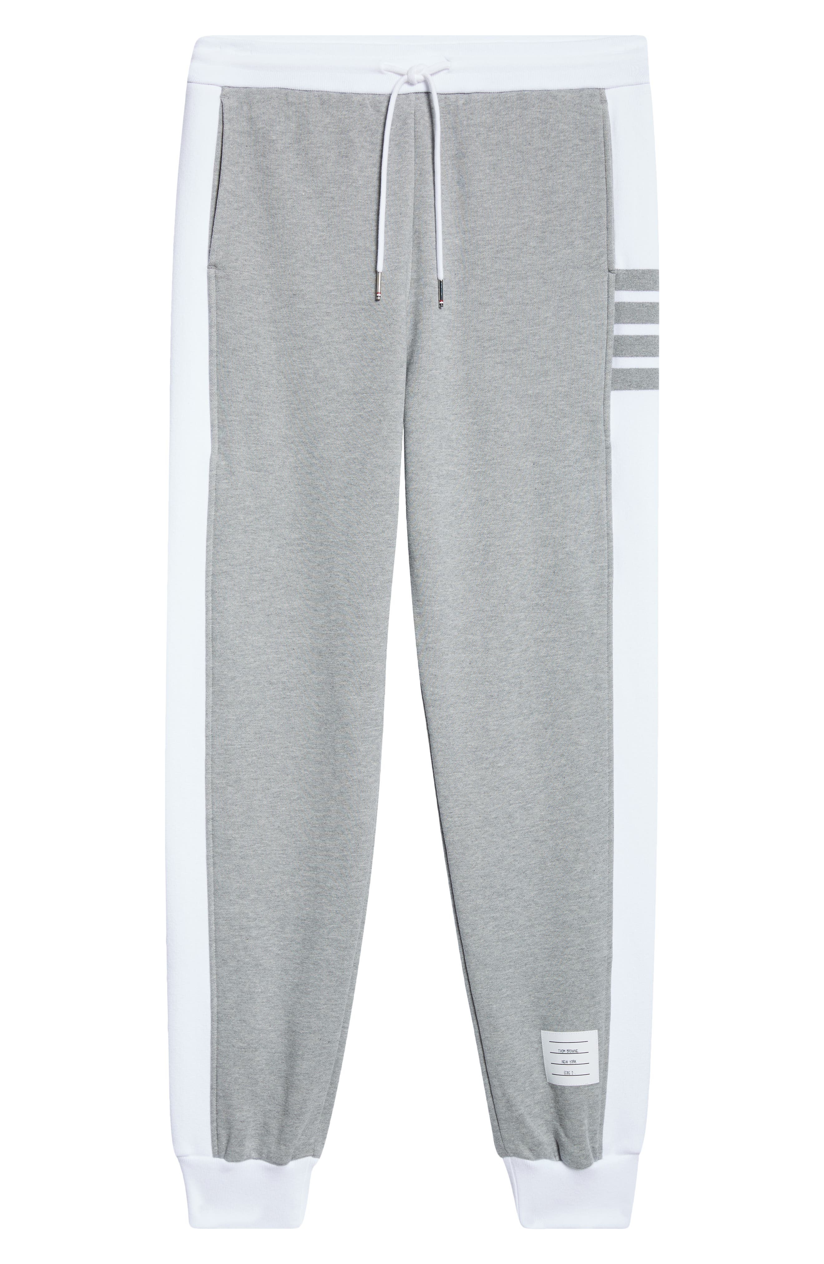 Thom Browne 4-Bar French Terry Joggers in Light Grey at Nordstrom - 6
