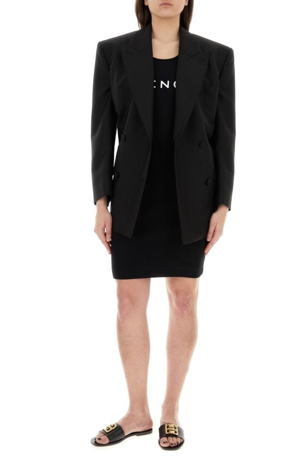 【送料&関税込】Givenchy Black Wool Blend Oversize Blazer Givenchy Black wool blend oversize blazer | gebnegozionline