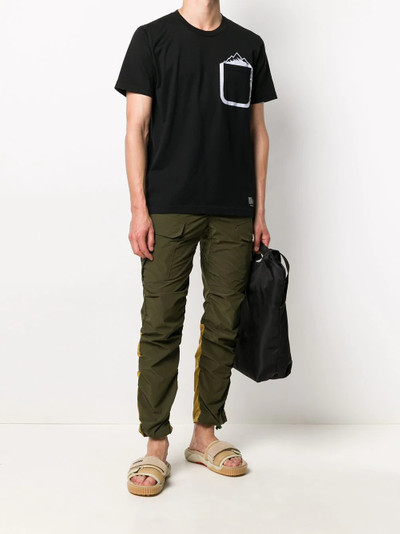 White Mountaineering Mountain printed pocket T-Shirt  outlook