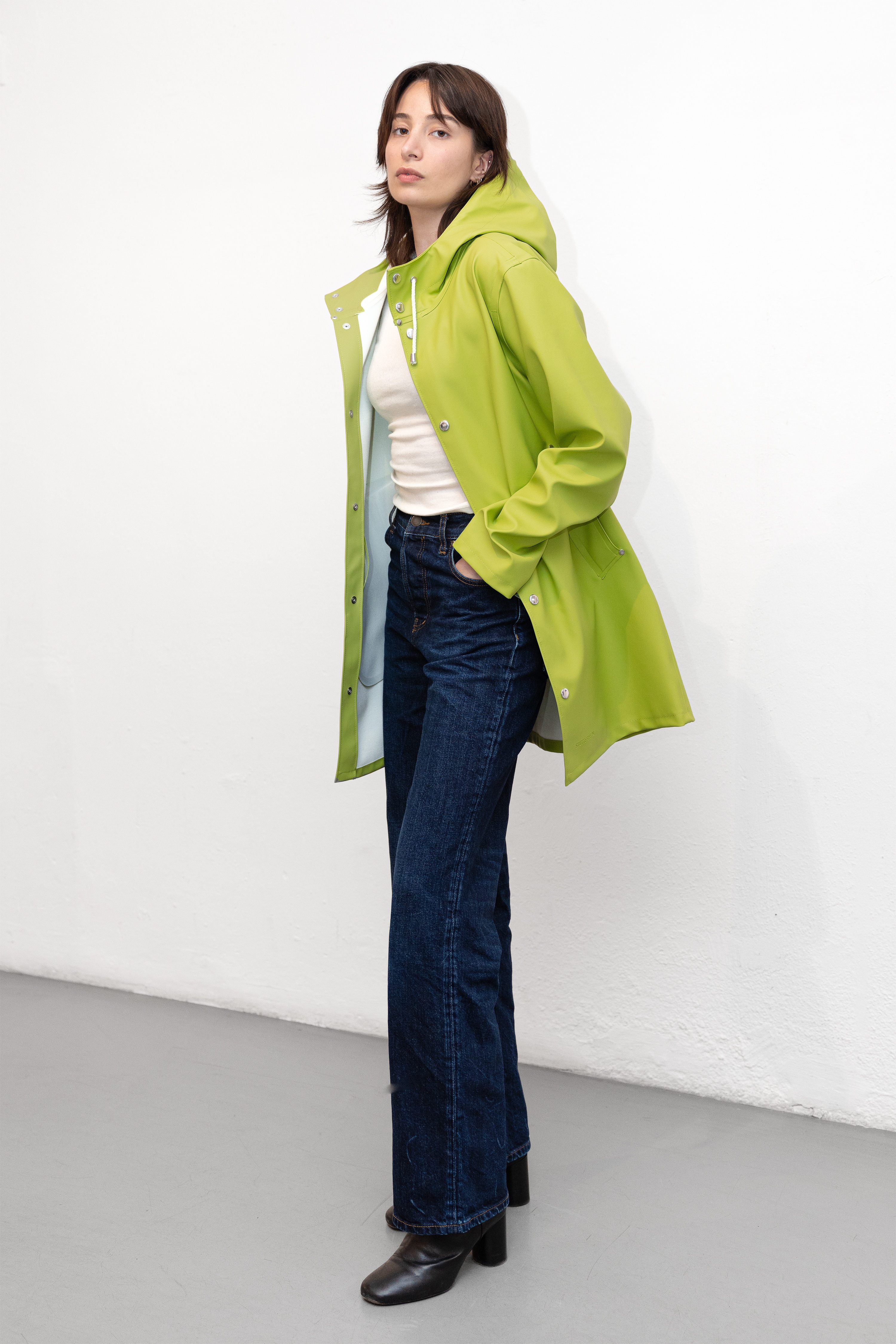 Stockholm Raincoat Lima Bean Green - 2