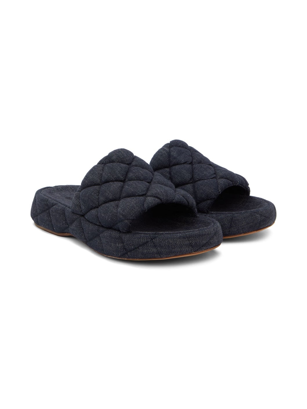Indigo Mattelassé Denim Sandals - 4