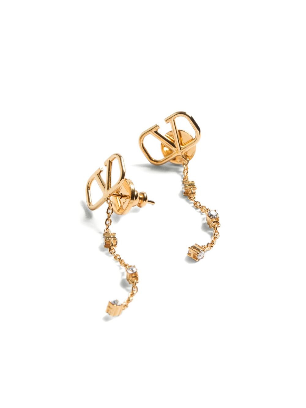 VLogo Signature drop earrings - 4