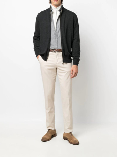 Brunello Cucinelli zip-up cashmere cardigan outlook