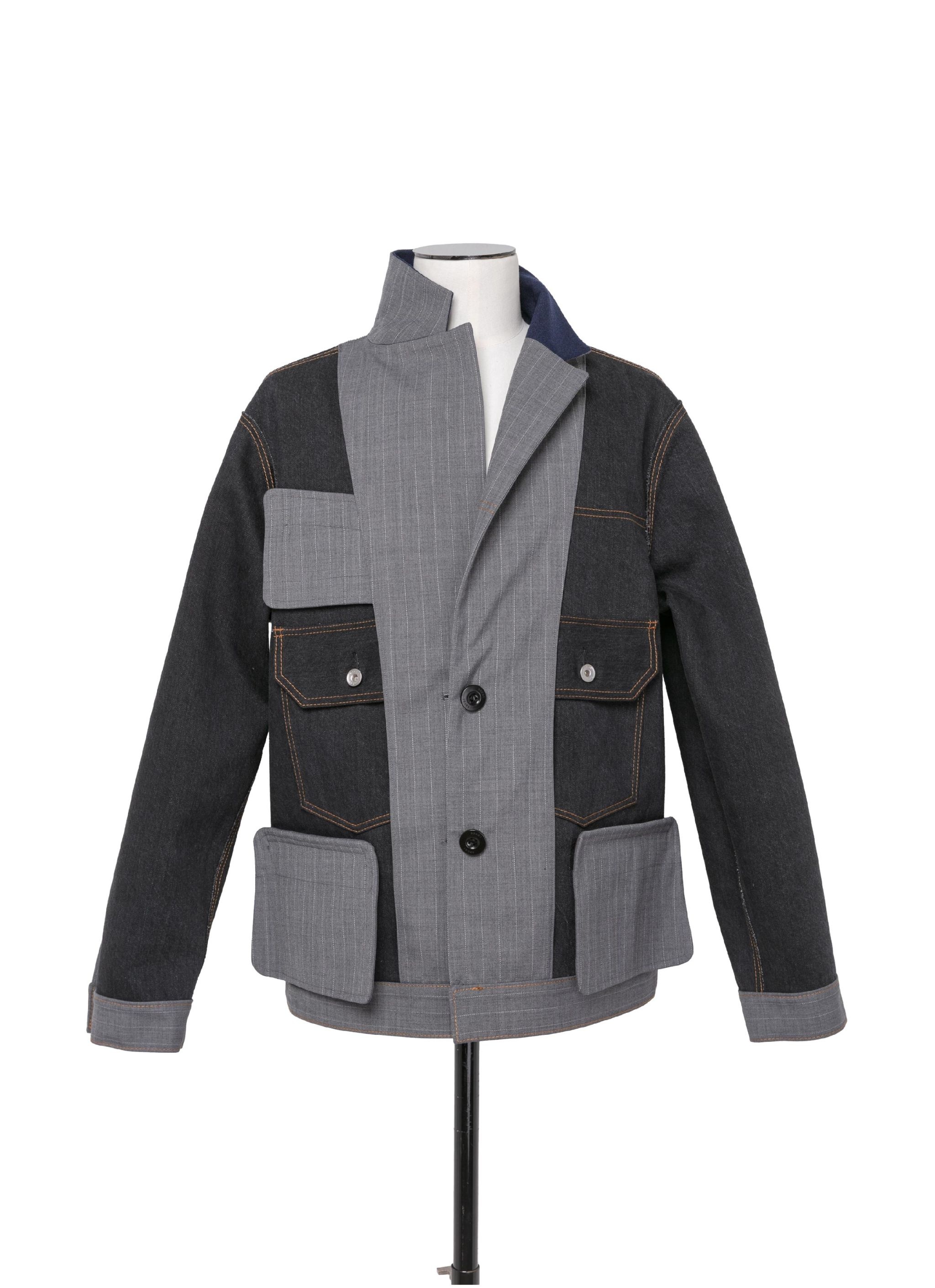 Chalk Stripe Bonding Jacket