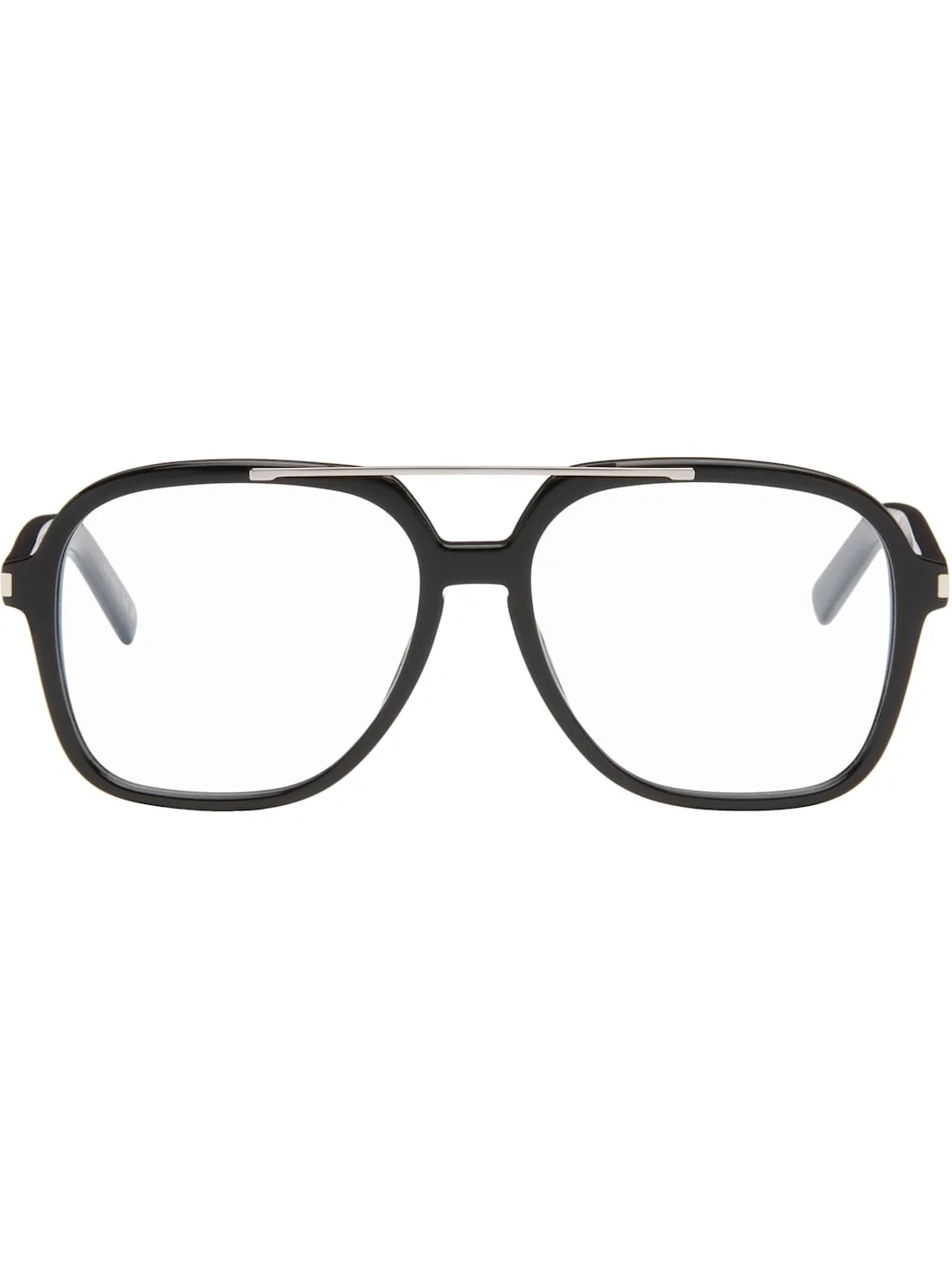 Black SL 545 Corner Angle Optical Frame Glasses - 1